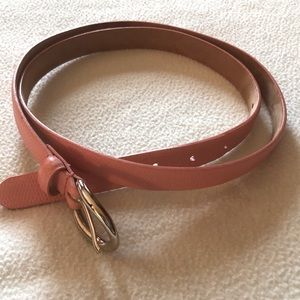 Talbots pink/peach leather belt